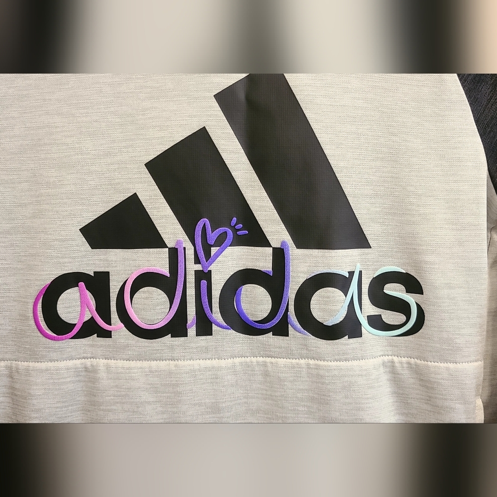 Adidas Girls' Event Mélange Hoodie - Picture 2 of 4